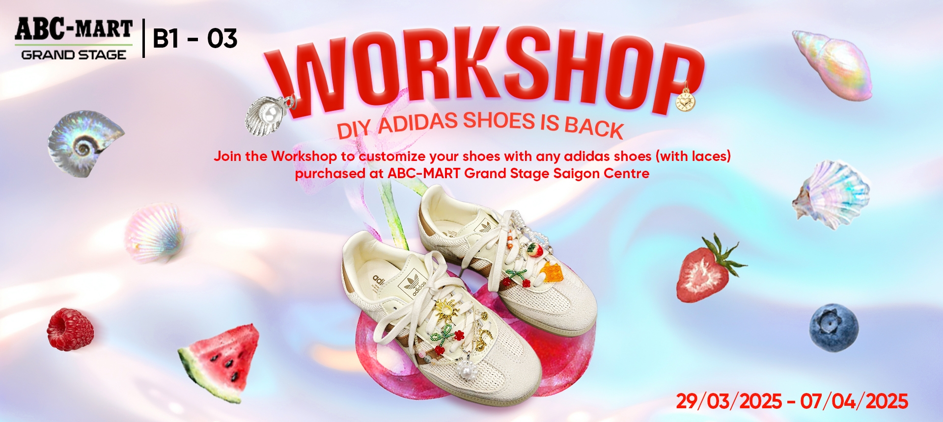 WORKSHOP AT ABC-MART - PERSONALIZE YOUR ADIDAS SHOES